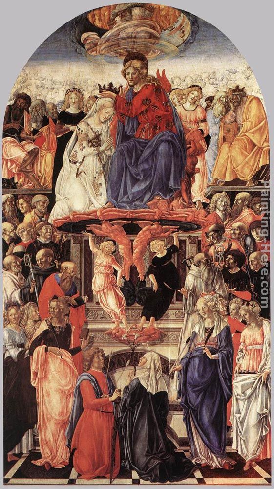 The Coronation of the Virgin painting - Francesco Di Giorgio Martini The Coronation of the Virgin art painting